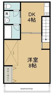 カーサフォレスタ【202号室】の間取り