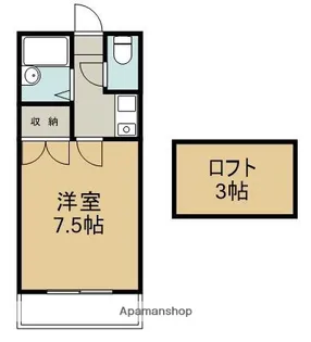 ロフトハウス510【1階】の間取り