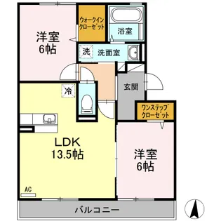 カルチェ ASUKA【3階】の間取り