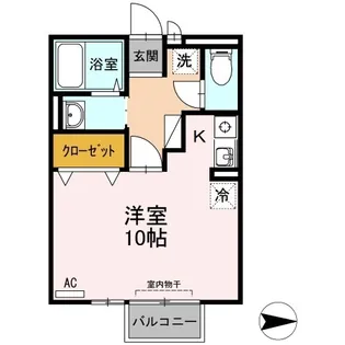 サンクレール沙羅【103号室】の間取り