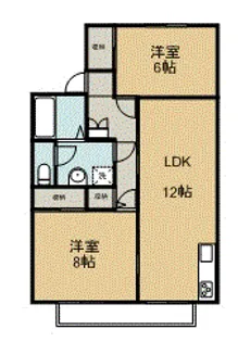 セジュールサトウ【203号室】の間取り