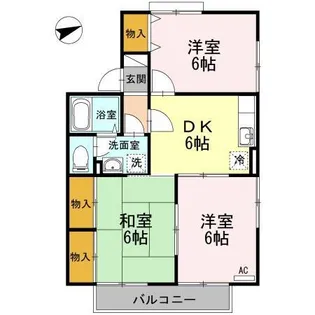 セジュール国府【1階】の間取り
