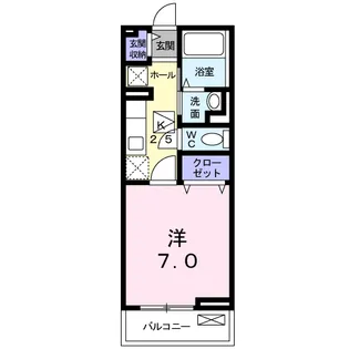 キルシュ ブラウ【1階】の間取り