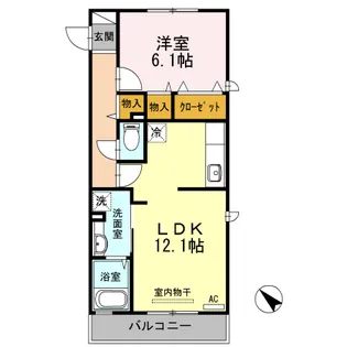 アーベイン田宮【2階】の間取り