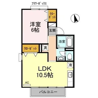 セジュール笹川【2階】の間取り