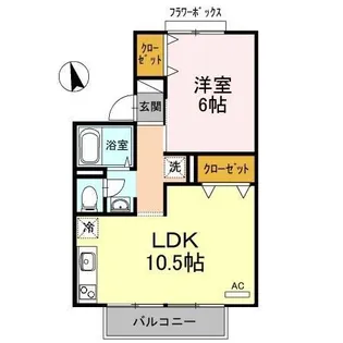 セジュール笹川【2階】の間取り