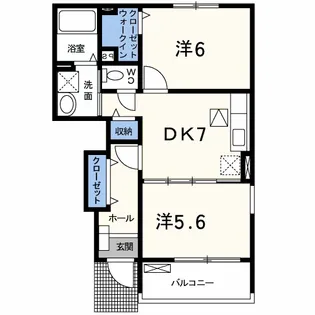 ヴィラージュ【1階】の間取り