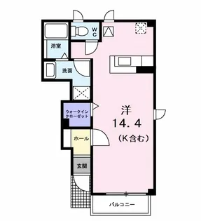 キャプリコートB【1階】の間取り