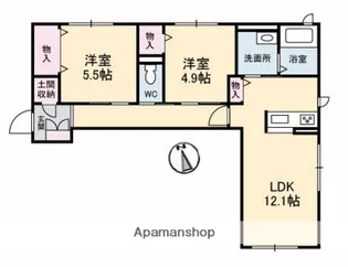 ベレオ中島田【3階】の間取り