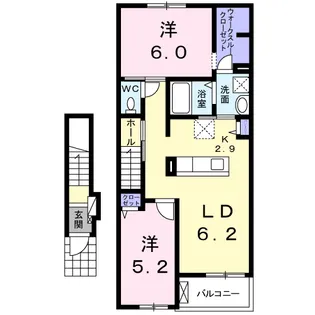 アルバ カーサⅠ【2階】の間取り