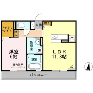アンソレイエ【3階】の間取り