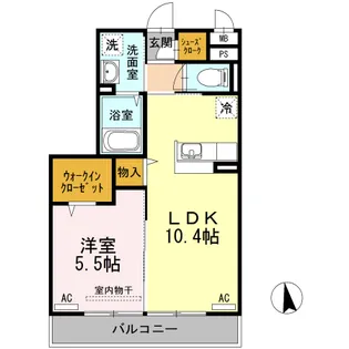 リルシア【1階】の間取り