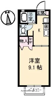 CASA安宅CD【108号室】の間取り