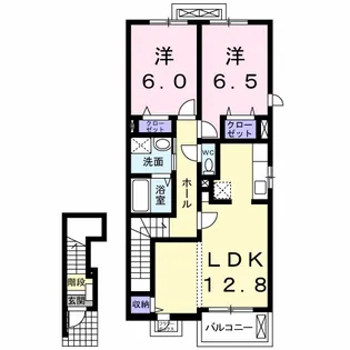 サンモリッツ C【2階】の間取り
