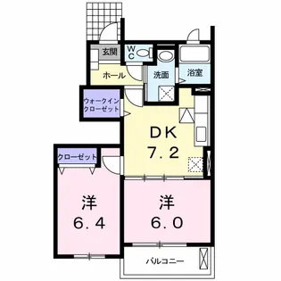 カトル・セゾン Ⅰ【1階】の間取り