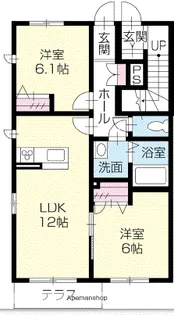 プロヌーブ名東B棟【1階】の間取り