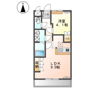 レジデンス城西Ⅰ【1階】の間取り