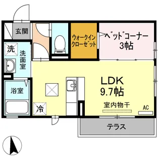 アゼリアブロム【1階】の間取り