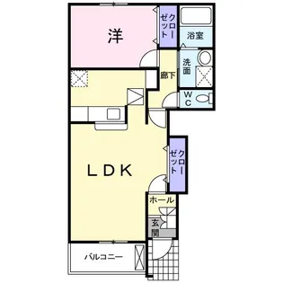 レクサスⅠ A【1階】の間取り