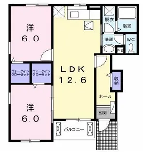 ベネヴォレンテC【2階】の間取り