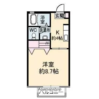 シャーメゾン安宅【1階】の間取り