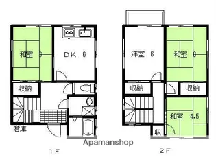 徳島県徳島市八万町法花【一戸建】の間取り