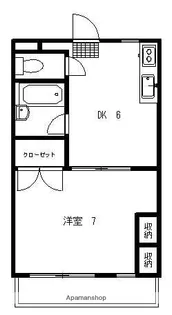 メゾンキャロット【2階】の間取り