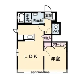 花ぽーとE【E-101号室】の間取り