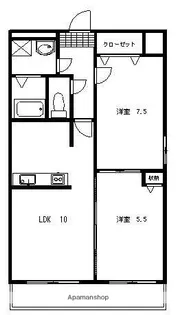 エステイト佐古【203号室】の間取り