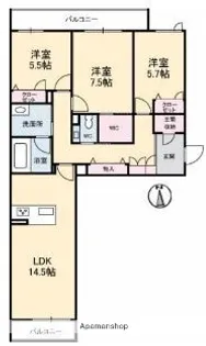 プレミアス【2階】の間取り