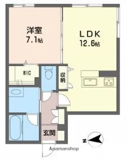 徳島県徳島市住吉5丁目【マンション】の間取り