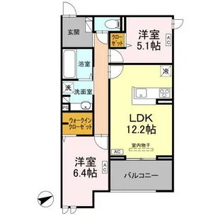 ドゥ・アムール【3階】の間取り