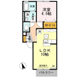 ハピネス杜【1階】の間取り