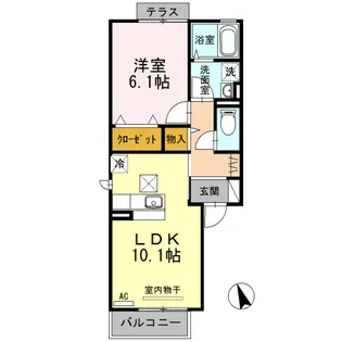 MS’弐番館【1階】の間取り