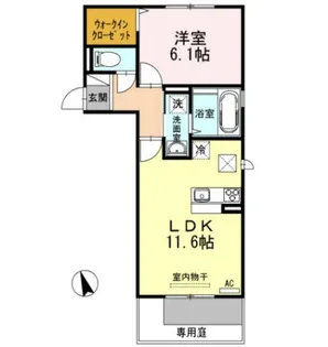 ホワイトバードⅡ【1階】の間取り