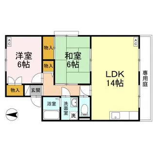 セジュール友AND友【1階】の間取り