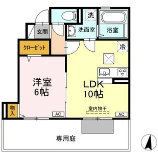 シャルマン・ホルツ【1階】の間取り