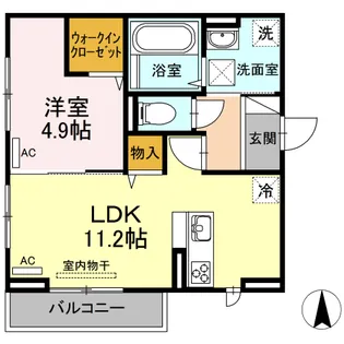 フルール【1階】の間取り