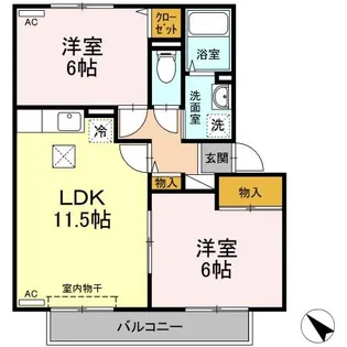 プラザ・ルミエール A棟【1階】の間取り