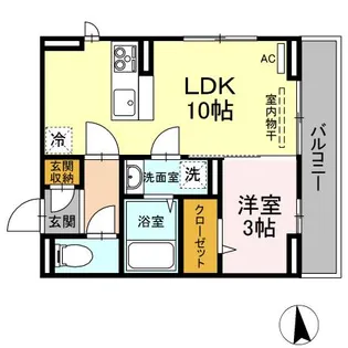 エル・ソル南庄町【2階】の間取り