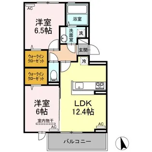 セレーノ南田宮【1階】の間取り