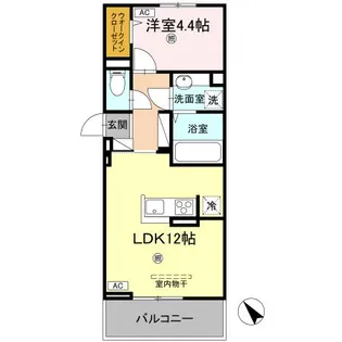 サンセール問屋町II【3階】の間取り