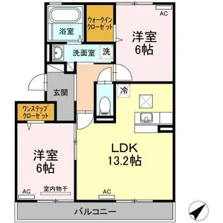 パルク アミティエ I【1階】の間取り