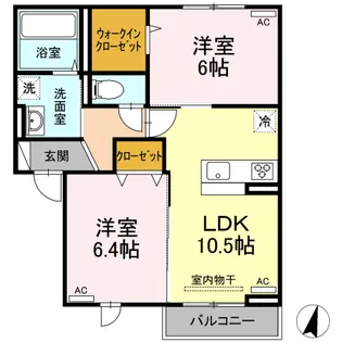 カーサ モエハ【2階】の間取り
