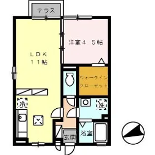 ラフィーネ【1階】の間取り