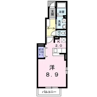 グランツ【101号室】の間取り