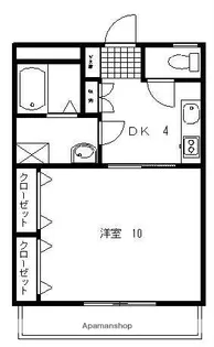 マメゾン吉野【203号室】の間取り