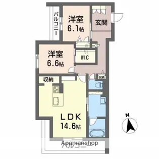 シャーメゾンプレミアス下助任BELS認証【3階】の間取り