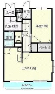 ユーミー伏石Ⅱ・Ⅲ【Ⅱ101号室】の間取り
