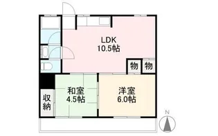 ヴェルヴィルKITA【4階】の間取り